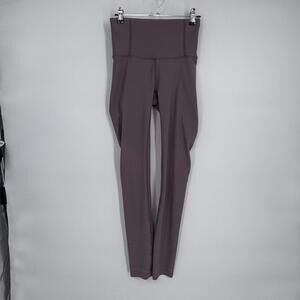 Lululemon Leggings Womens 4 Purple High Rise Ankle Laser Cut Running Yoga